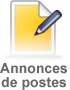 Annonces de postes